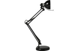 HOME Swing Arm Desk Lamp - Black.